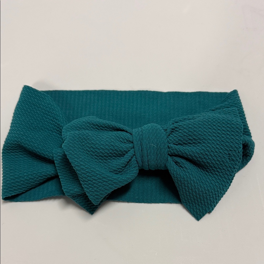 Teal Bow Headband
